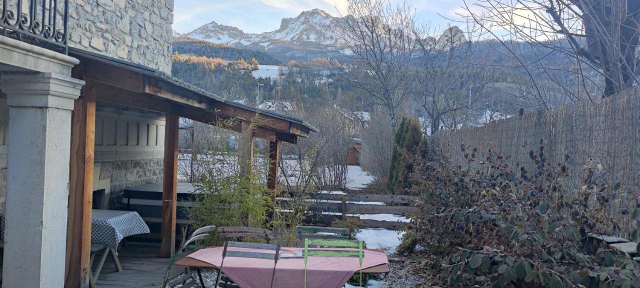 Appartement Au Rez De Jardin D'Une Villa Mexicaine Avec Jacuzzi Barcelonnette Exterior foto