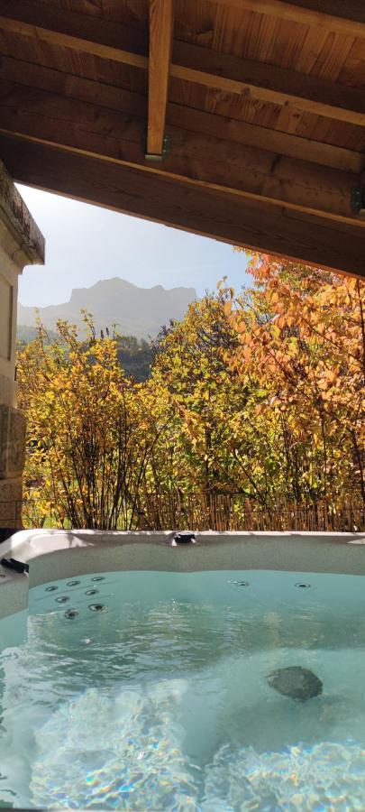 Appartement Au Rez De Jardin D'Une Villa Mexicaine Avec Jacuzzi Barcelonnette Exterior foto
